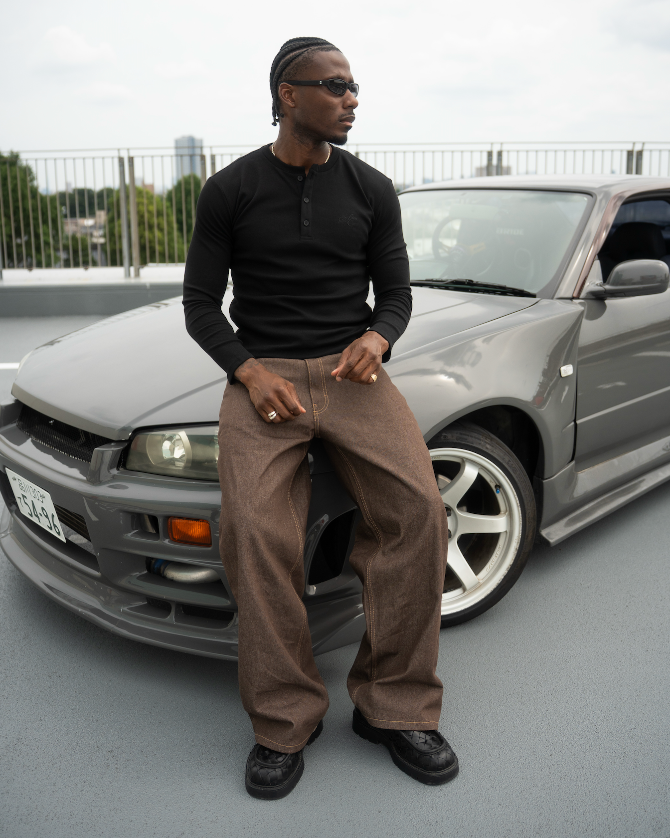 Henley Long Sleeve Black